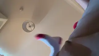 Latino Hunk Takes a Huge Toy Before Creampie
