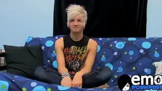 Inked Twink Strokes to Explosive Cumshot