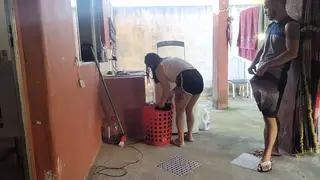 Brunette Maid Sucks Her Boss After Wife Leaves