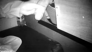 Wife Services Stranger Through Gloryhole While Husband Watches