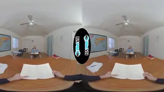 Busty Blonde Student Takes Detention in VR POV