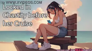 Girlfriend Secures Chastity Before Holiday Departure