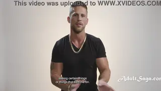 Muscular Guy Strokes Himself While Driving