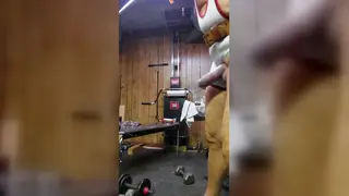 Mature Bear Performs Solo Show in Uniform