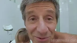 Blonde MILF Shares a Threesome with Pissing on a Hospital Desk