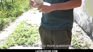 Hung Latino Takes Bareback Anal for Cash on Camera