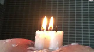 Indian Submissive Takes Wax Play and Toy Domination