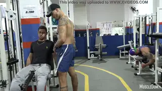 Muscular Latin Hunk Sucks and Barebacks Outdoors
