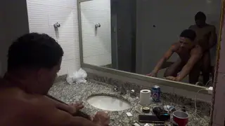 Married Black Neighbor Barebacks White Guy in Motel