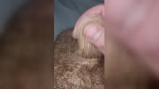 European Guy Strokes His Uncut Cock Until a Thick Cumshot