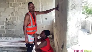 Site Worker Trades Payment for Creampie with Boss Outdoors