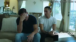 Stepbrothers Share Bareback Blowjob and Deepthroat