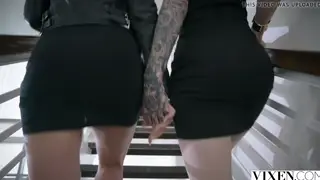 European Couple Invites Third for Petite Threesome