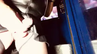 Guy Strokes Himself at a Gloryhole with a Stranger Nearby