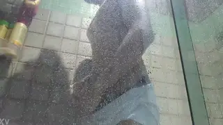 Slender Teen Strokes His Cock in White Underwear