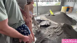 Blonde Latina Takes a Rough Creampie Outdoors