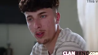 Stepmom Watches Stepson Fuck a Girl for First Time