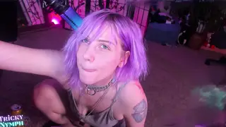 Curvy Tattooed Milf Teases With Pole Dance and Fingering