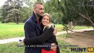 Pregnant Blonde Services Stranger While Husband Watches Nearby