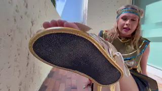 Blonde Arab Femdom Commands Submission in POV