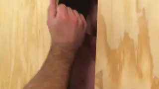 Stranger Drains Deep Throat at Gloryhole