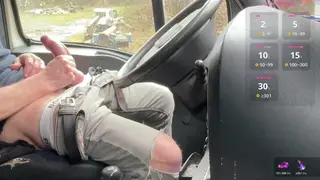 Mature European Sucks Uncut Cock in Parked Car