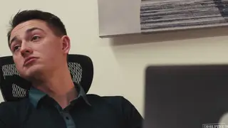 Muscular Boss's Son Barebacks Employee at Desk