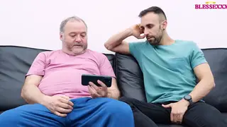 Hairy Bear and Muscular Neighbour Share Slow Strokes