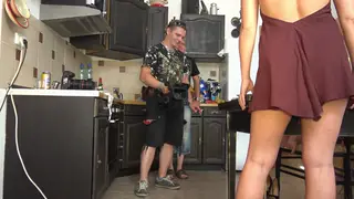 Three Blonde Curvy Women Twerk and Tease in Club