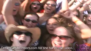 Beach Party Flashing Turns Into Wild Group Orgy