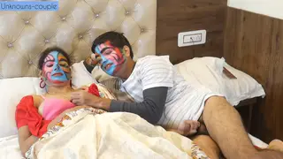 Asian MILF Babysitter Rides in Lingerie