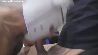 Amateur Performer Delivers a Deepthroat Finish in a BDSM Setting