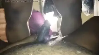 Ebony Bear Takes Two Men Bareback in Threesome