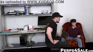 Uniformed Guard Claims Tattooed Twink in Raw Session
