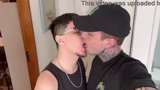 Inked Latino Twink Gets Dominated Outdoors by Roommate