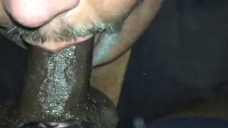 Hairy Bear Worships Big Interracial Cock