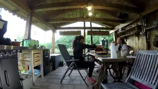 European Neighbour Hosts Outdoor Lingerie Party
