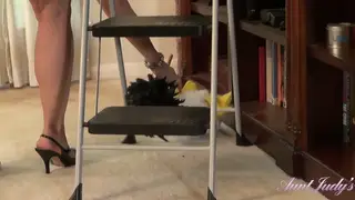 Redheaded GILF Pleasures Herself During Cleaning Break