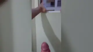 Latino Twink Flashes His Ass at the Window Hoping the Neighbor Watches