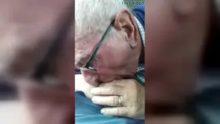 European Daddy Takes Boyfriend's Load on His Face