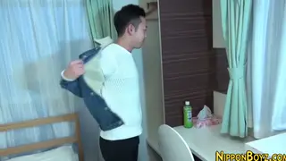 Japanese Teen Strokes Off in a Steamy Shower