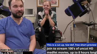 Blonde Petite Sub Endures Bondage and Spanking in Hospital