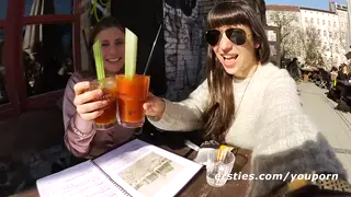 Couple Invites a Stranger to Join Them Outdoors