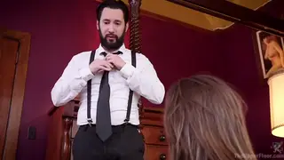 Bound Threesome Turns Divorce Counseling Into Rough Anal