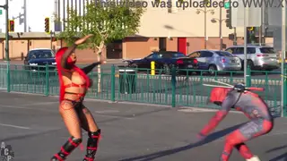 Cosplay Babe Sucks and Rides in Superhero Roleplay