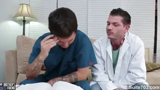 Inked Studs Trade Oral Before a Hotel Fuck