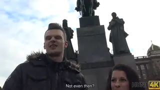 European Teen Gives Blowjob for Cash in POV