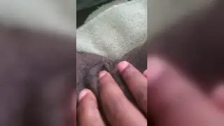 Solo Amateur Rubs Pussy to Orgasm at Gloryhole Casting
