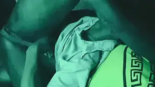 Ebony Student Couple Broadcast Raw Creampie Session on Webcam