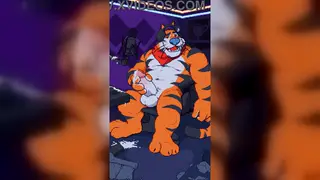 Hairy Cosplayer Strokes to Cumshot on Outdoor Webcam